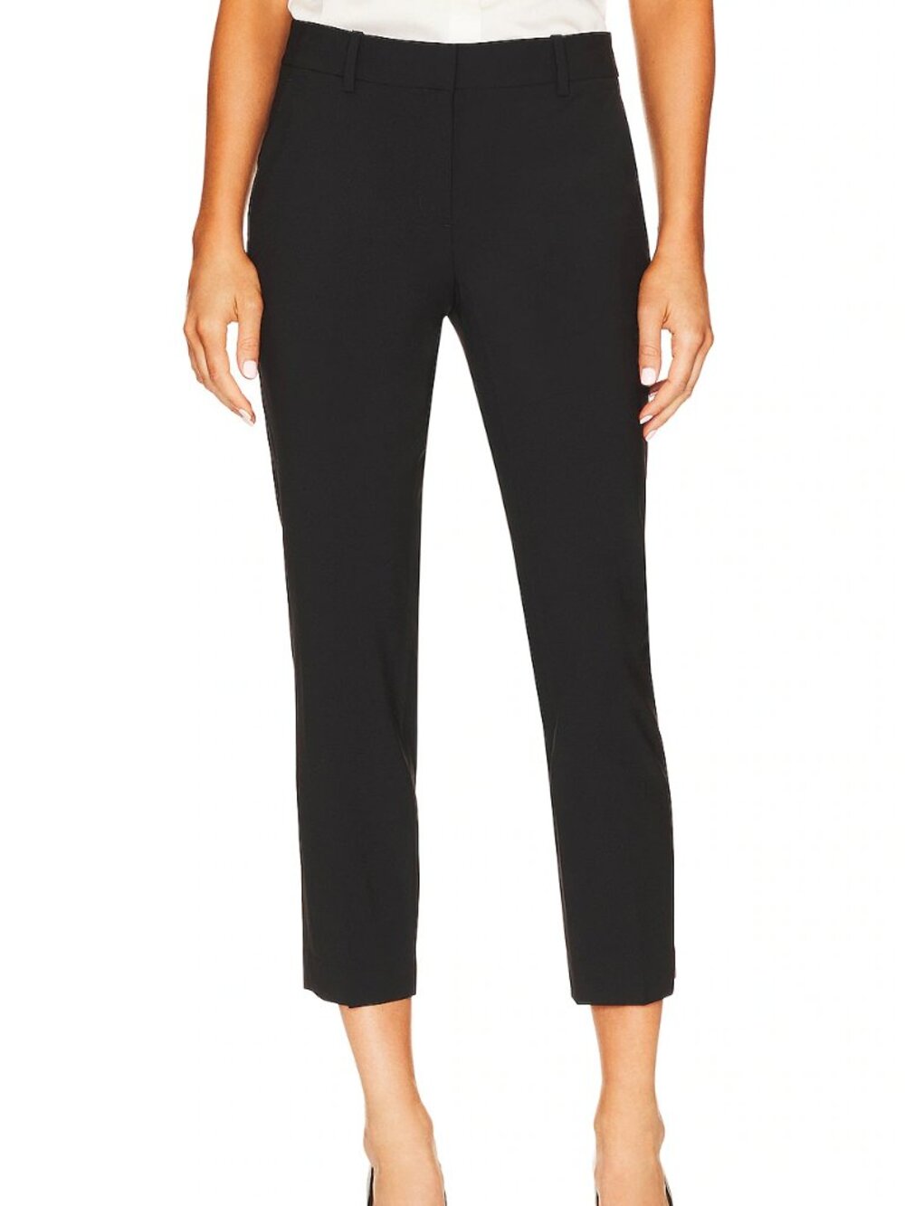 NWT Theory Wool Ankle-Crop Black Pants